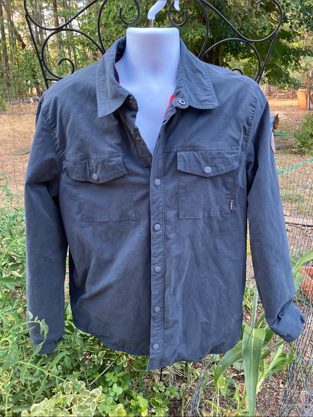 Eddie Bauer outdoor flannel lined utility jacket / shacket men’s XL